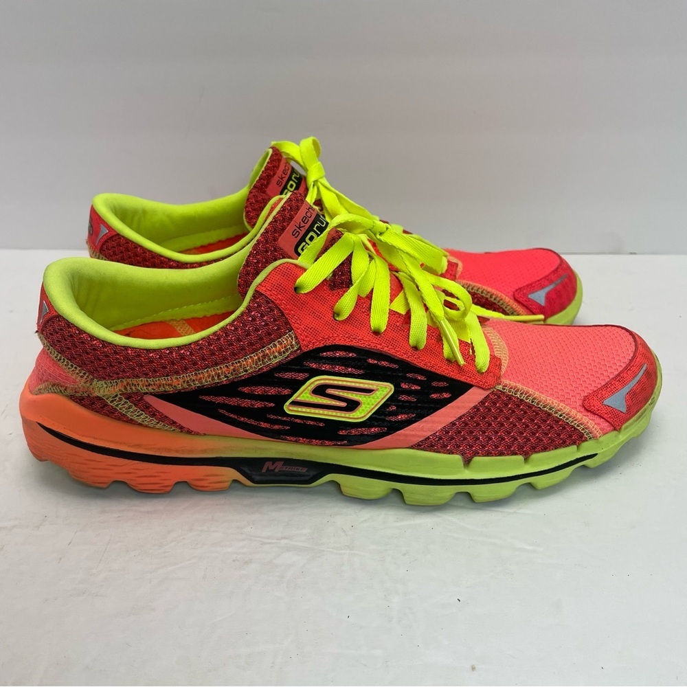 Sketchers size 9.5 Go run2 orange yellow